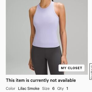 Align Waist Lenth Racerback Tank Top